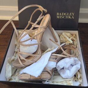 Badgley Mischka strappy heels sz 11